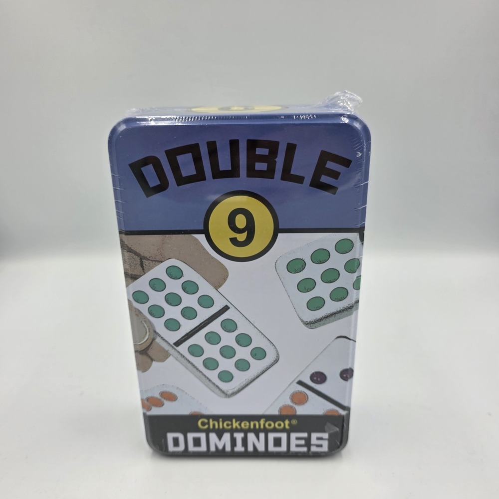 NEW ChickenFoot Double 9 Color Dot Dominoes By University Games‎ 2022 Sealed
